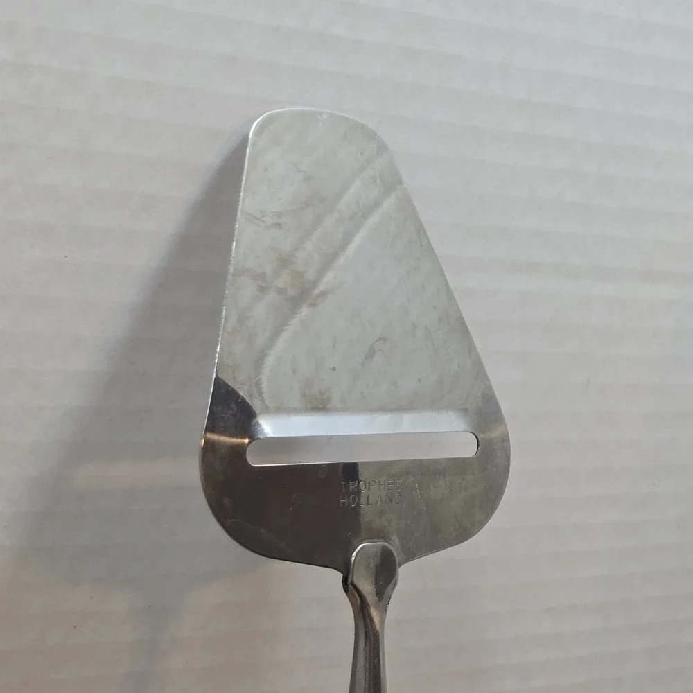 Vtg Delft Windmill‎ Porcelain Handle Cheese Slicer Stainless Steel Holland